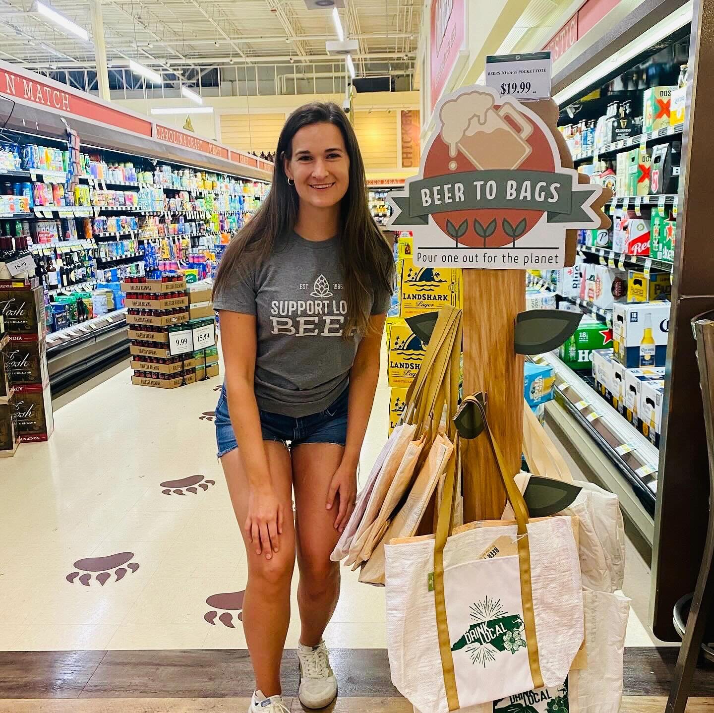 The weekly shop 🤌 Have you gotten one of our bags from @lowesfoods ?! We&rsquo;d love to see photos of you shopping sustainably!