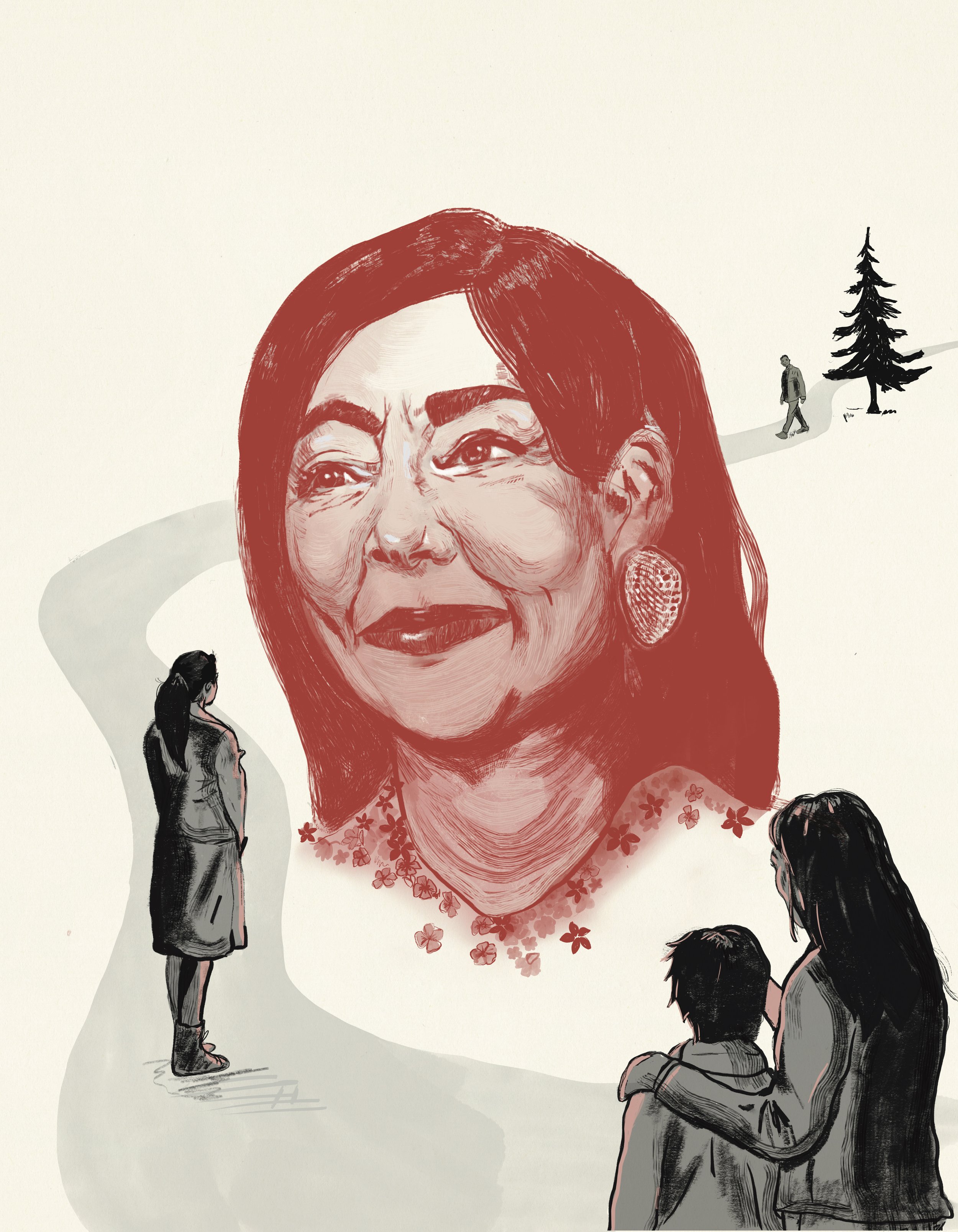 2022 - "Reclaiming Space" a conceptual illustration to accompany my essay on Indigenous Representation in Media