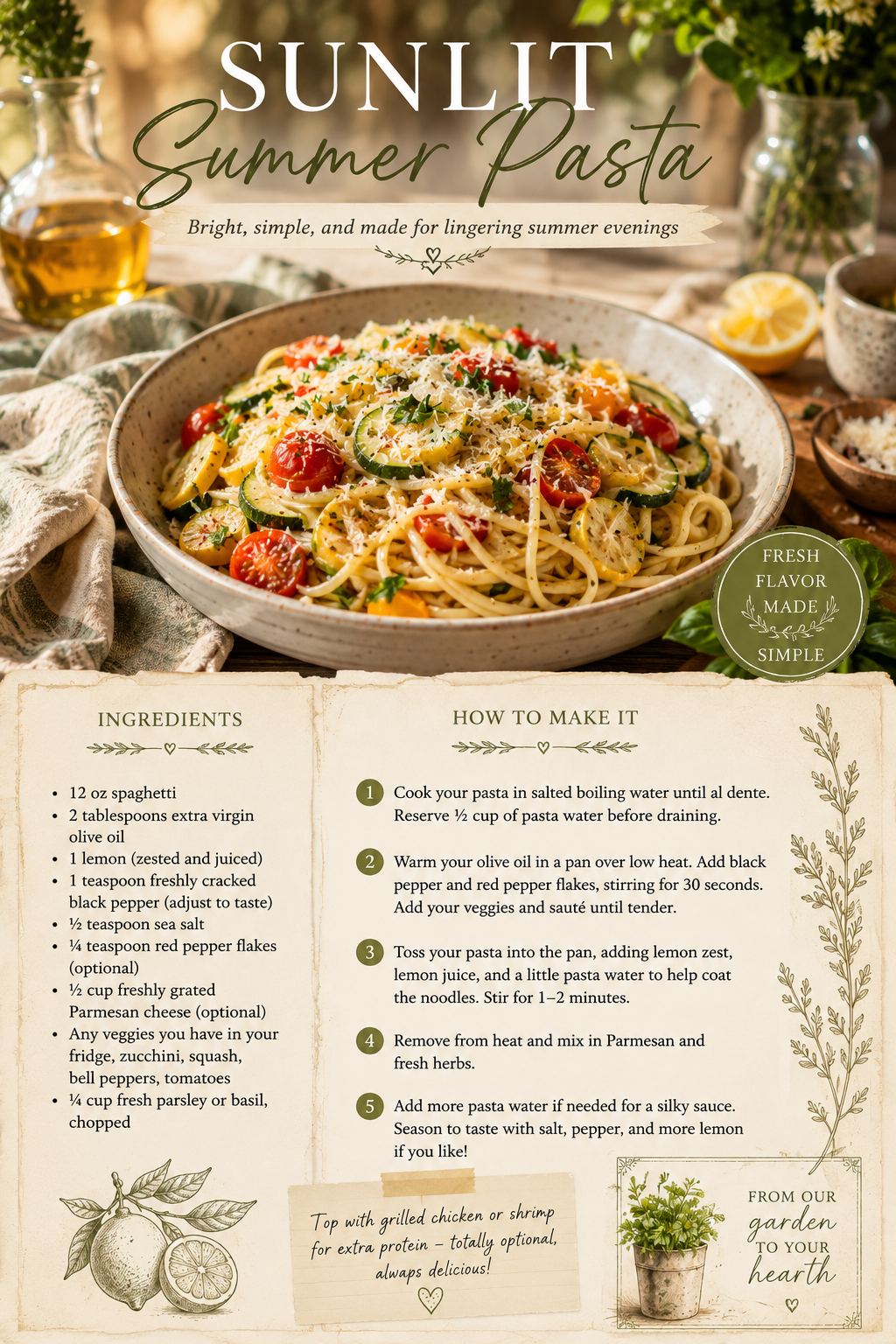 Sunlit Summer Pasta