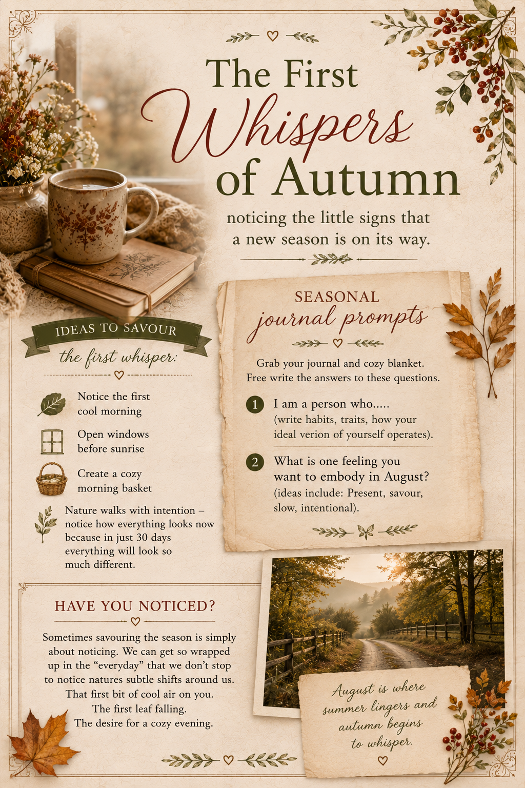 The First Whispers of Autumn