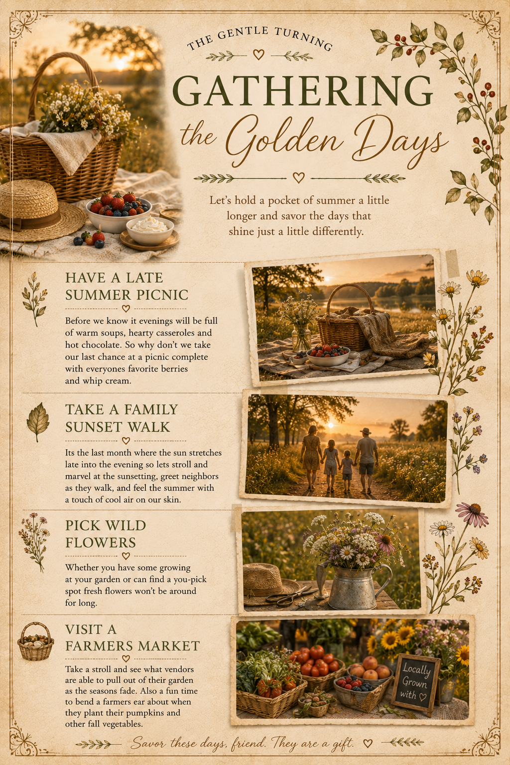 Gathering The Golden Days