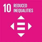 SDG 10 icon: Reduced Inequalities.