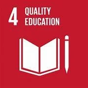 SDG 4 icon: Quality Education.