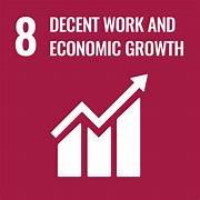 SDG 8 icon: Decent Work and Economic Growth.