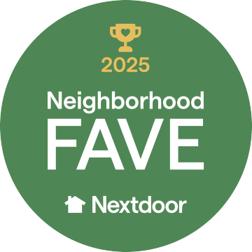Nextdoor Neighborhood Fave 2025 award badge