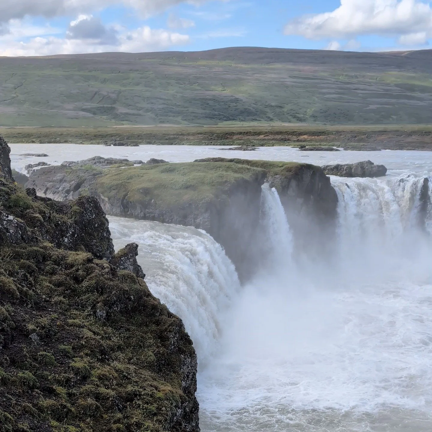Go&eth;afoss, &ldquo;waterfall of the gods,&rdquo; is all mist and rumor&mdash;and the best rumor says the lawspeaker &THORN;orgeir threw the old idols into these falls when Iceland turned Christian around the year 1000. But the truer thing is quiete