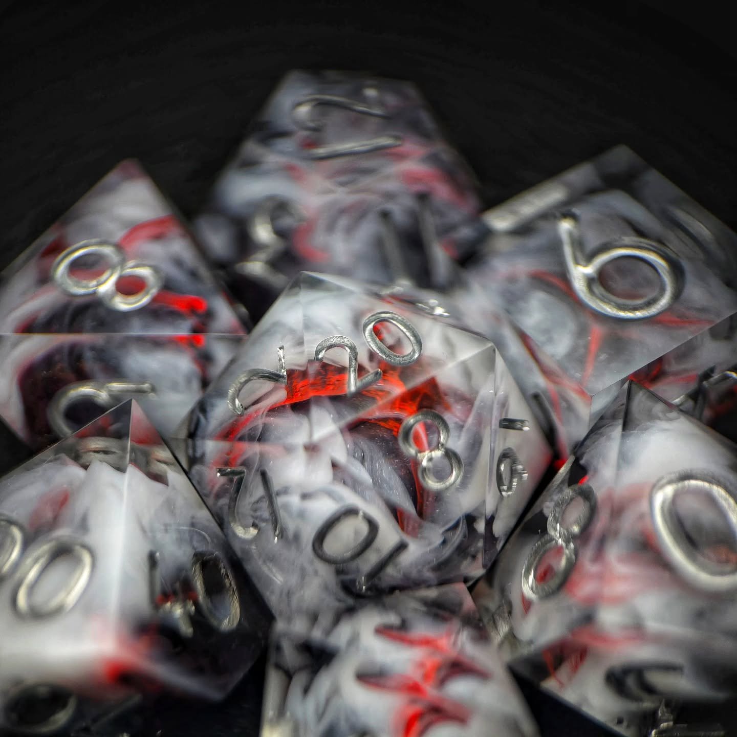 &bull;Fated Fog&bull;

It is said that fate is not written in ink, but spun in thread.

Within these relics, crimson strands drift through a shroud of pale fog&mdash;each thread a life, a choice, a moment yet to resolve. The mist conceals where the l