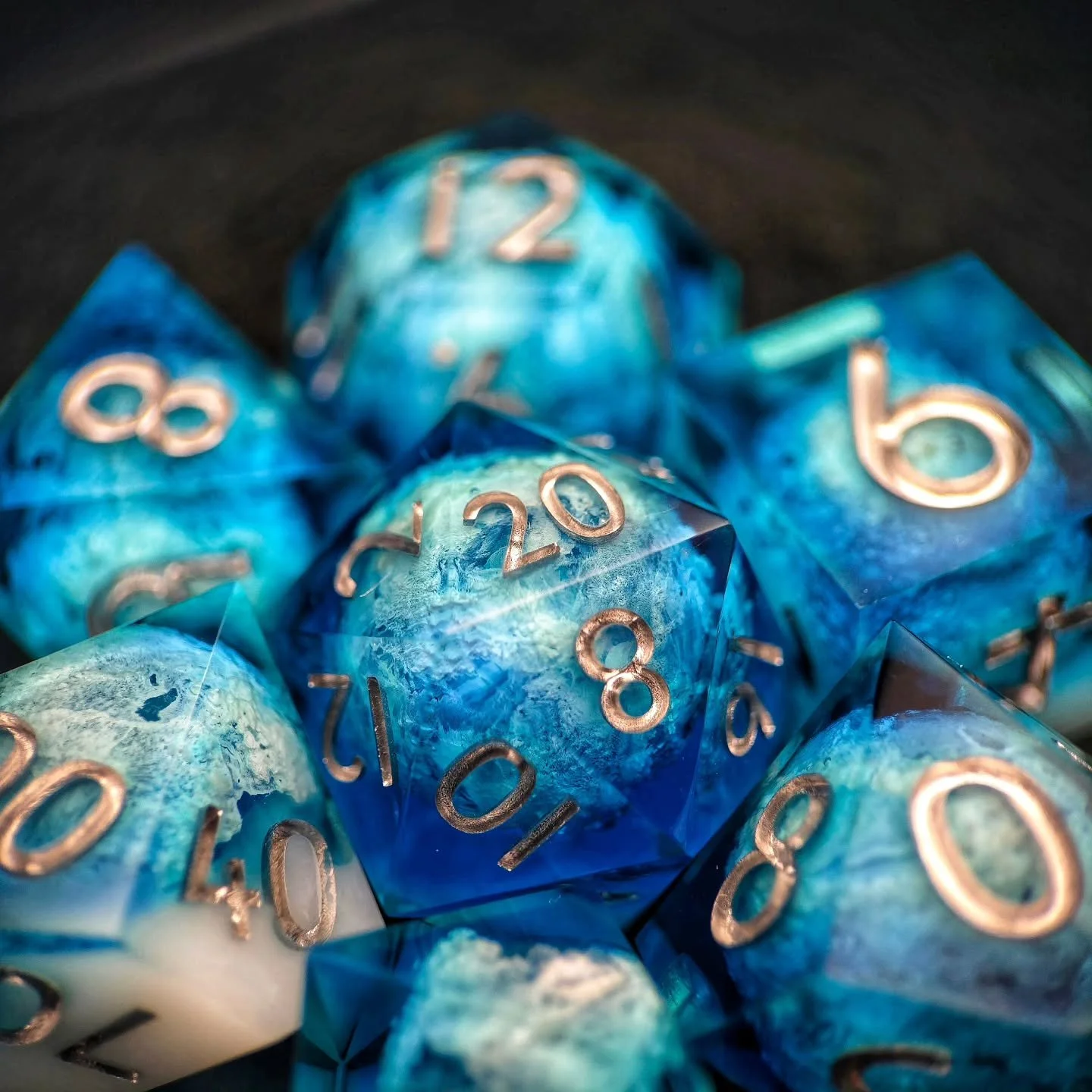 I finished this set up for a good friend who is playing what I hope is his first full D&amp;D campaign with us. Hes playing as a White Deagonborn with a strong Cold/Frost theme. As a fighter with yhe wizard initiate feat, he finds himself in melee wi