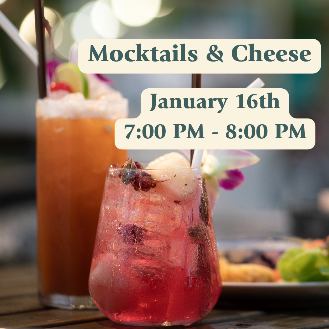 Mocktails and Cheese Pairing