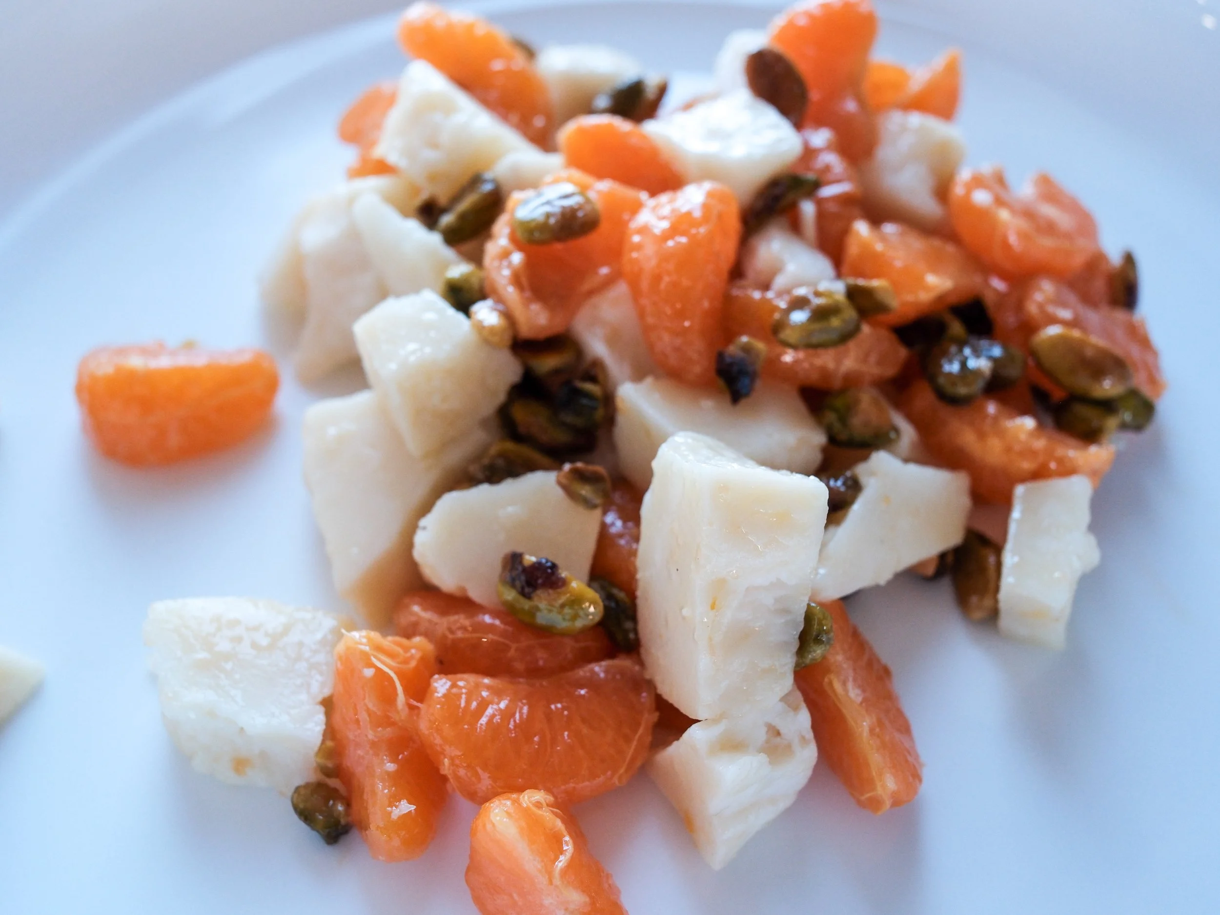 The Summer Salad Formula: Sheep's Milk Cheese, Mandarins, and Pistachios