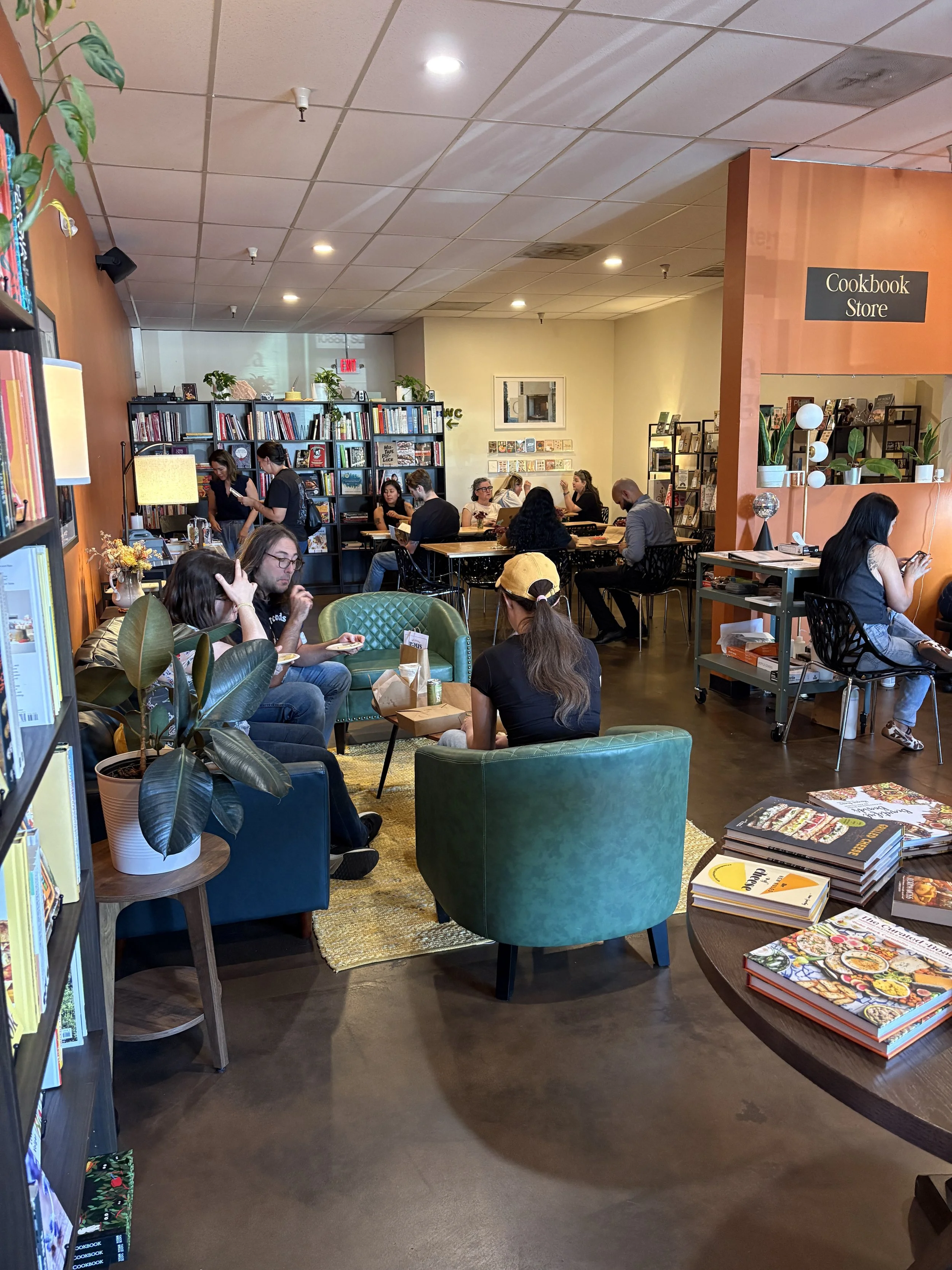 a group of people at shea lounge.