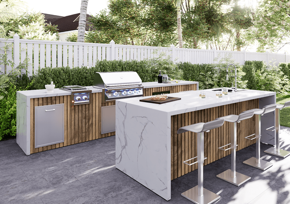 outdoor grill station