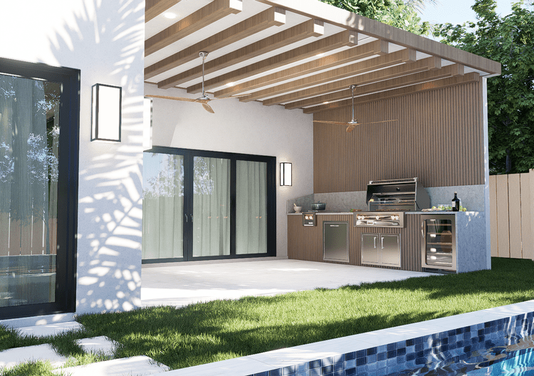 outdoor kitchen bbq grill