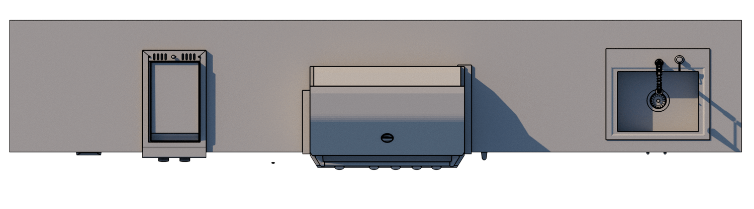 outdoor kitchen construction