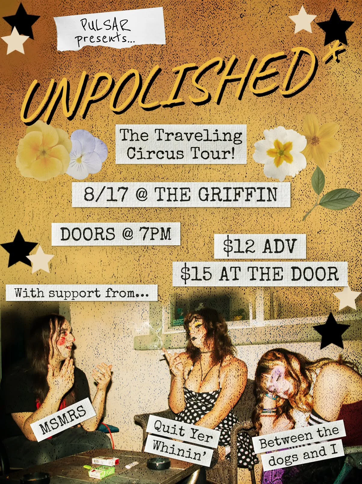 unpolished* @ The griffin: the traveling circus tour