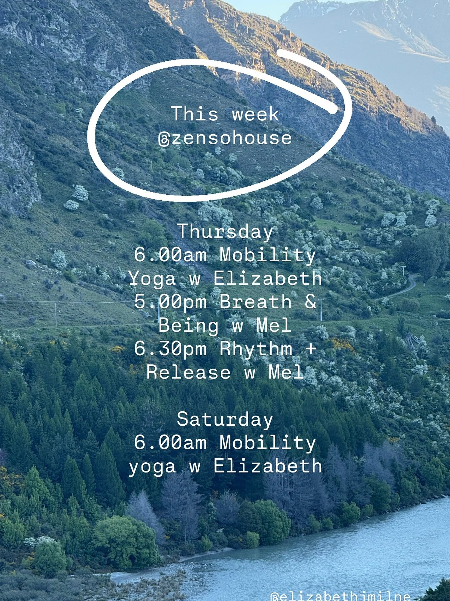 This week @zensohouse we are starting our first ever beginners breathwork at 5.00pm on Thursday!

Thursday 
6.00am Mobility Yoga w @elizabethjmilne 
5.00pm Breath + Being w @melly.beaton 
6.30pm Rhythm + Release w @melly.beaton 

Saturday
6.00am Mobi