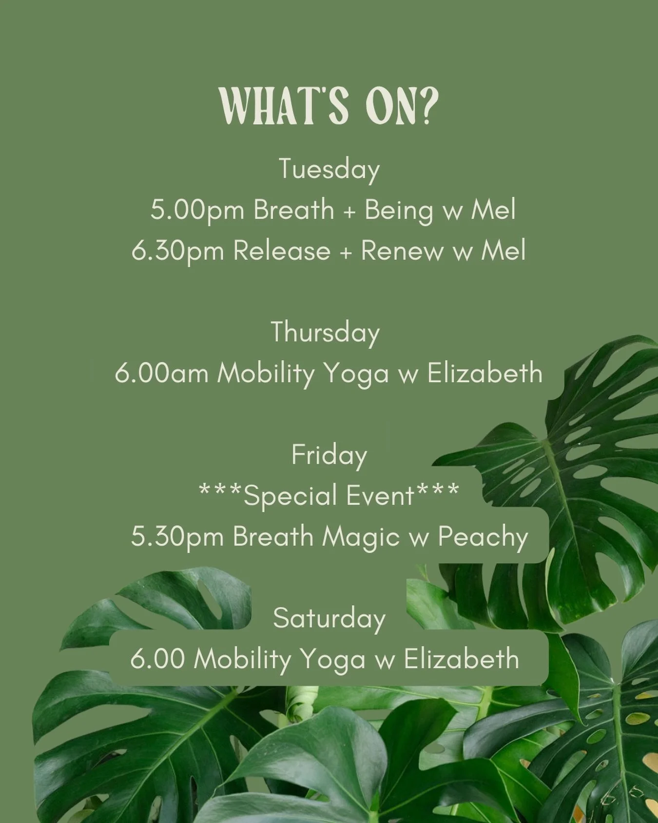 What&rsquo;s on next week at Zenso House?

Join us for the best of the best with @elizabethjmilne @melissabeaton.psychologist &amp; special guest breathwork facilitator @chrispeachey all the way from the southern states.

We can&rsquo;t wait to see y