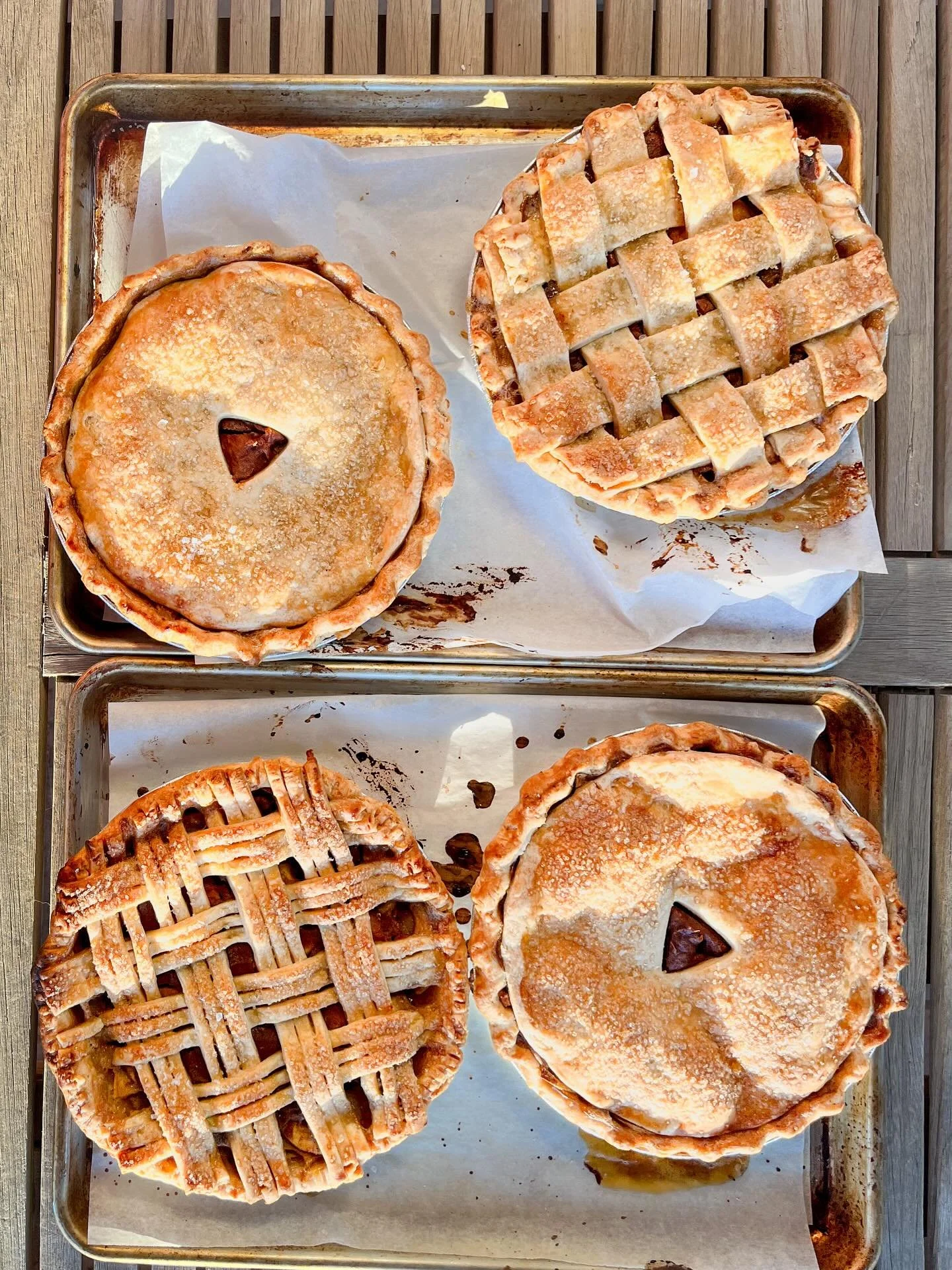 Date Caramel Apple Pie (vegan) starting today til sellout this week at the Pony! Brownie cookies (GF) too. Giddy up. 💜