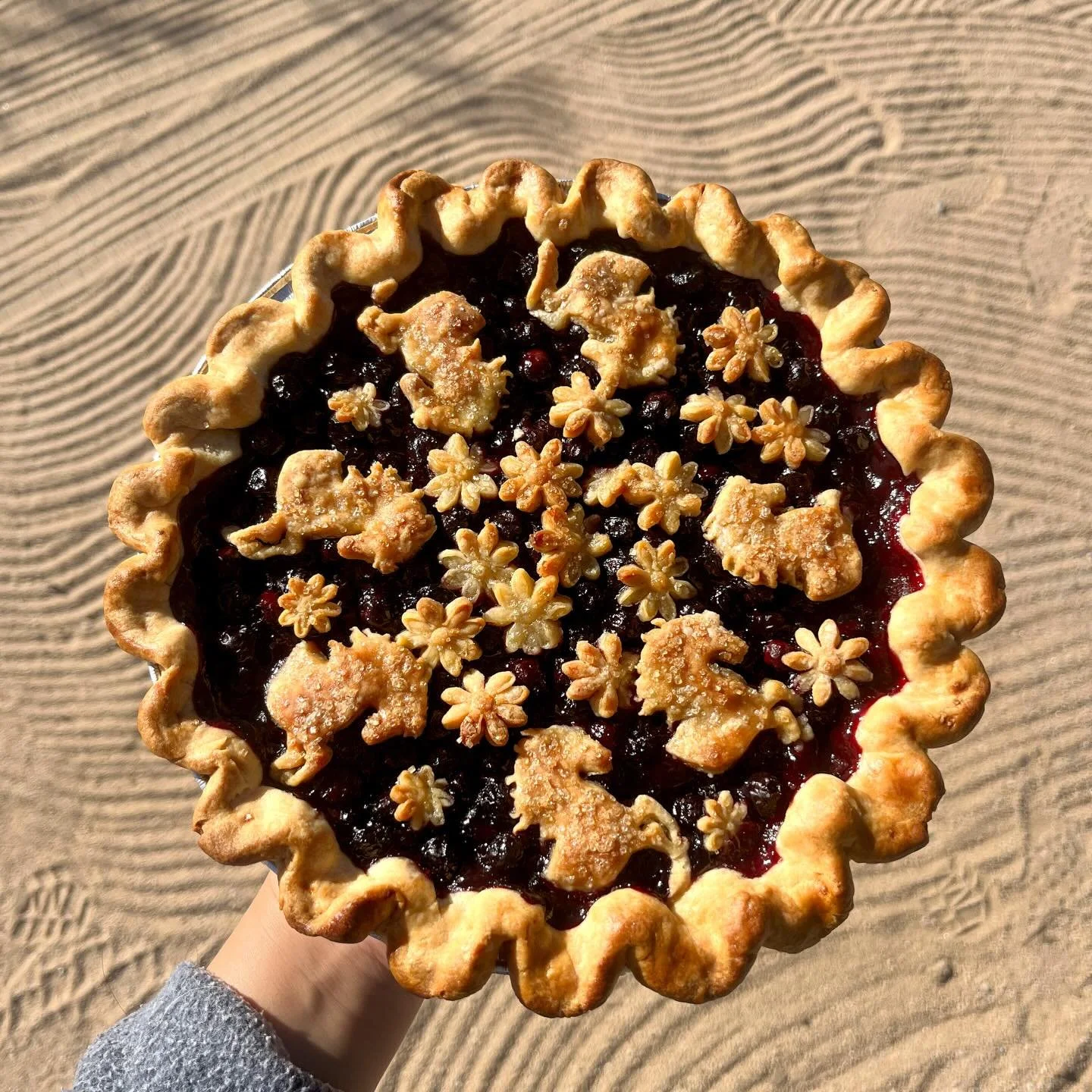 Serviceberry Pie 
It&rsquo;s a two flavor week at @the.tiny.pony because I can&rsquo;t do math and didn&rsquo;t order enough cherries 🙄

I can&rsquo;t do math
You reap benefits 🤷🏻&zwj;♀️