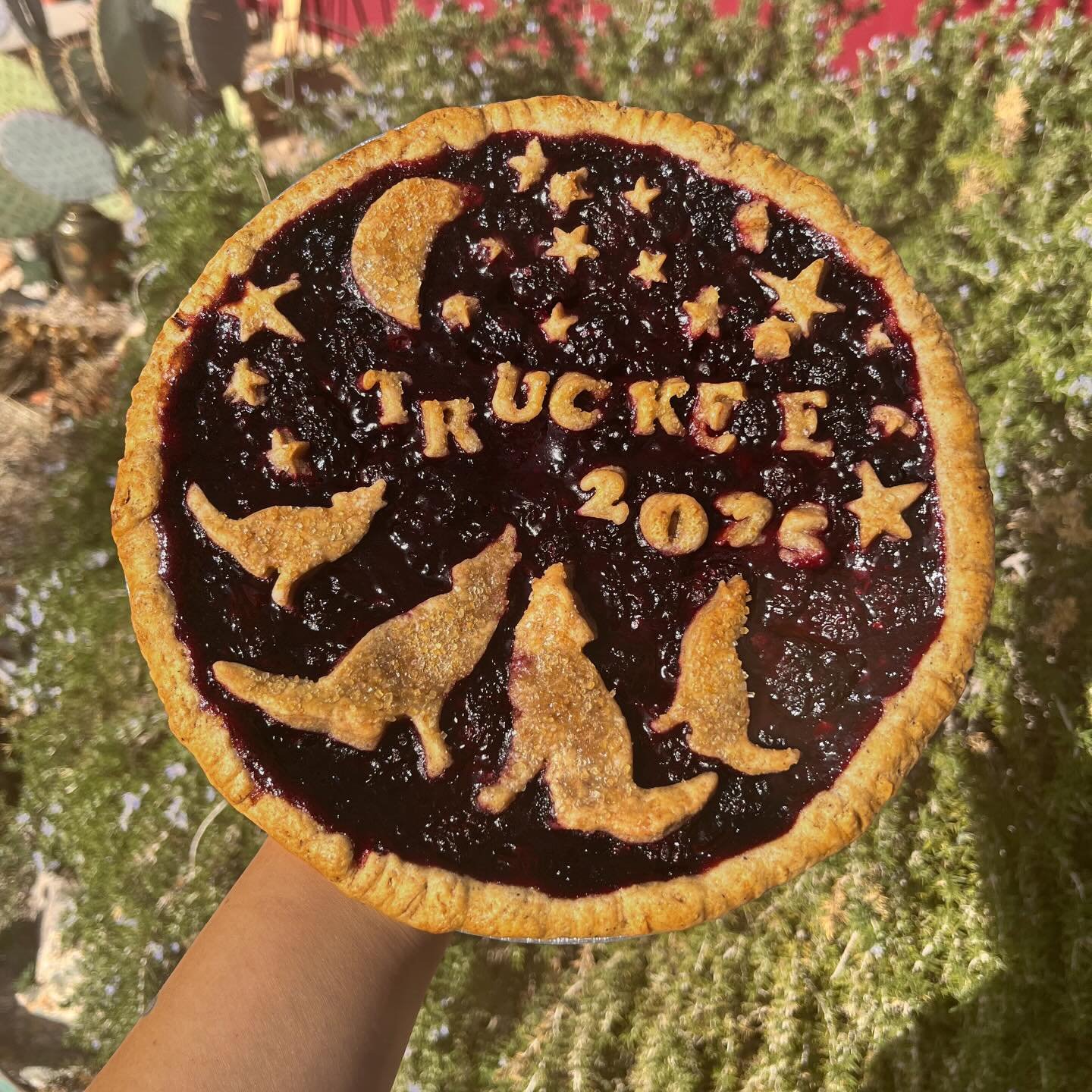 Thanks for the invite 😌

Gotta close orders for the rest of the year (haha) thank you. 

Tomorrow at @mojavefreeze there will be slices of 
Hibiscus Prickly Pear Apple 
Mixed Berry
available with your ice cream purchase! 12-5pm 

Off to the cabin in