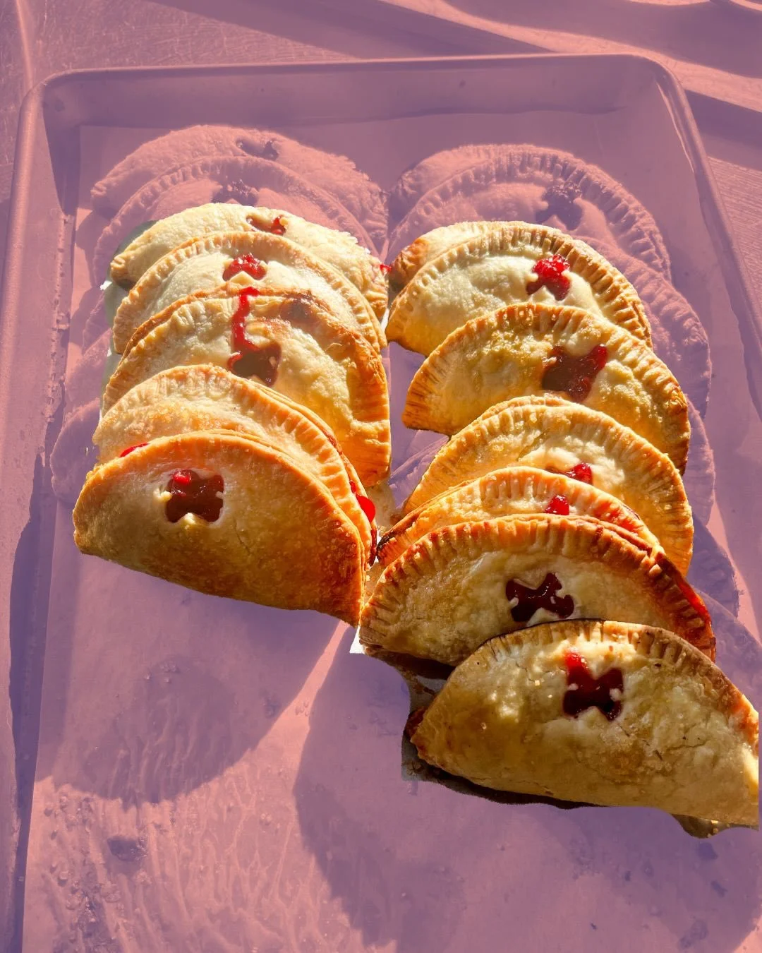Good morning!! This week the Easter Bunny known as BILL has bequeathed upon you the opportunity to buy some extra baked goods 😌

Desierto Alto will be stocked this morning with Tart Cherry Hand Pies (since you said keep em on the rotation OR ELSE) a