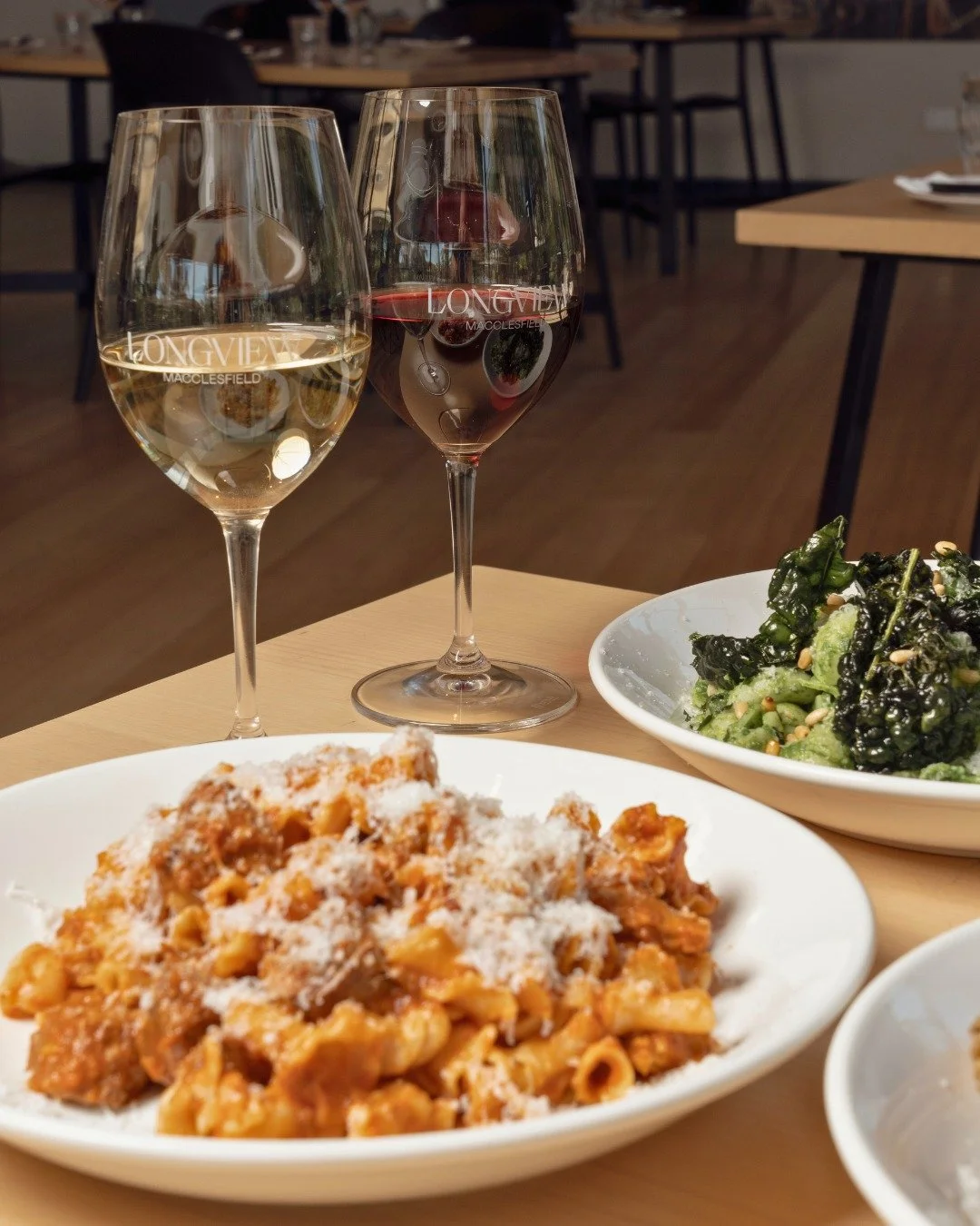 Pasta and wine, the perfect pairing.

Join us in the cellar door Wednesday to Sunday and enjoy our pasta special for just $29, including a bowl of pasta and a glass of Longview wine.

The perfect midweek or weekend treat, best enjoyed with vineyard v