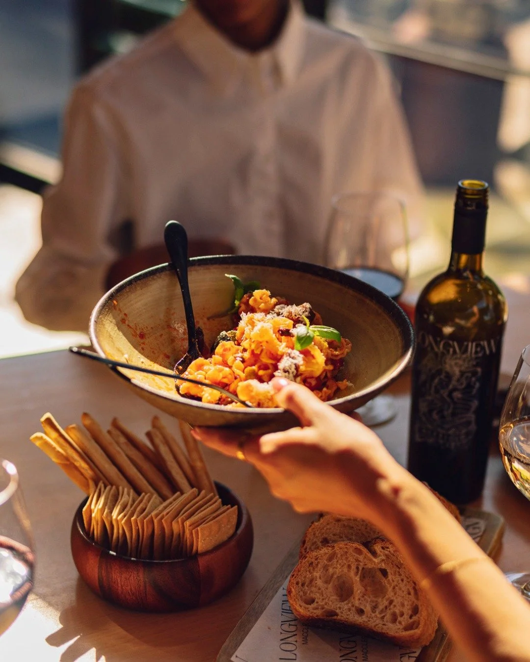 PASTA SPECIAL 🍝

Join us in the cellar door for lunch between Wednesday to Friday and enjoy a glass of Longview range wine and bowl of pasta for just $29.

Book your table online today!