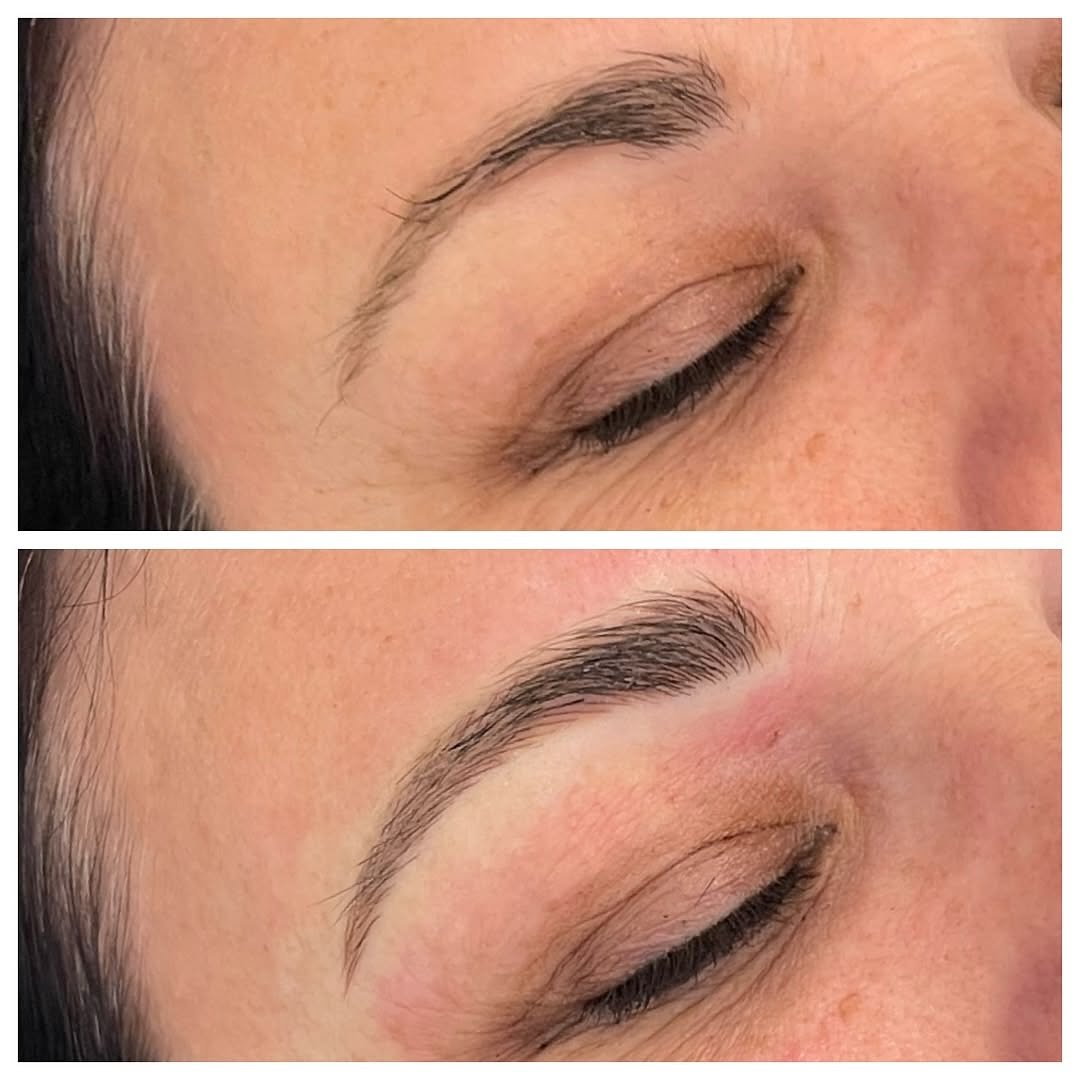 TWO SESSIONS &amp; COVER UP READY! 
Swipe to see the before ➡️

Cosmetic ink is a whole different ball game compared to traditional tattoo pigment, it takes a deeper understanding and a skillset that goes well beyond your average tattoo removal.

If 