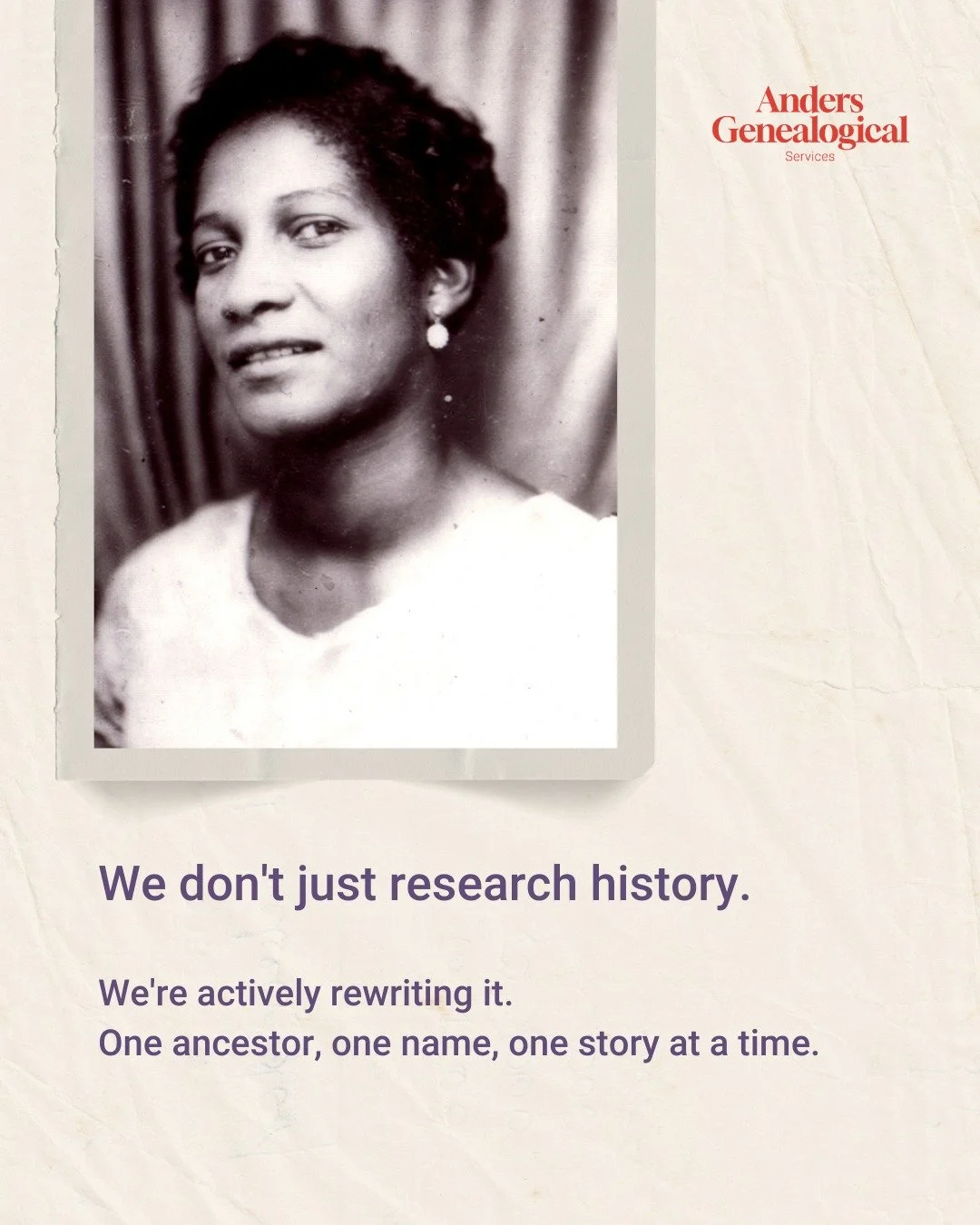 We don't just research history. We're actively rewriting it. One ancestor, one name, one story at a time.

Every time we find someone who was listed as "property" and restore their full name, we're rewriting history.

Every time we discover