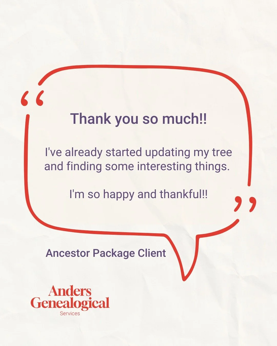 You know that feeling when you've been searching for years and you just can't get past one ancestor? 

You have their name, maybe a location, but everything else is a mystery?

That's where our client was with her 3x great-grandmother. Our client was