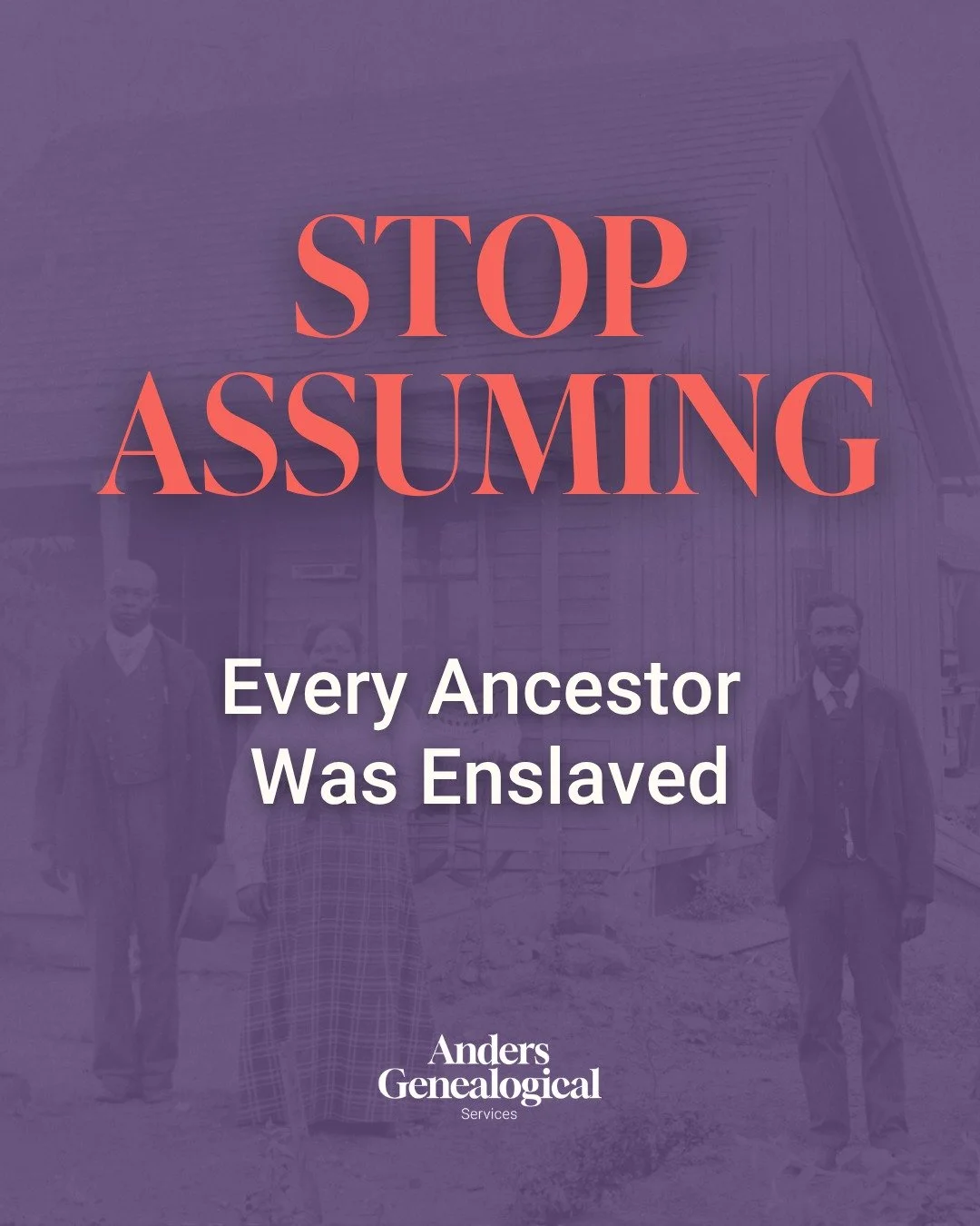It's the assumption almost every client starts with. And it makes sense. Slavery is such a dominant part of how we're taught to understand Black history in America that it can feel like the only possibility.

But it isn't. Free Black communities exis