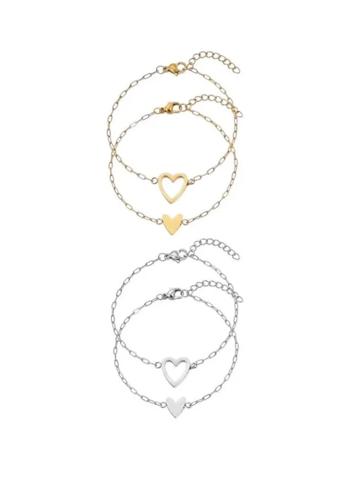 Always Together Heart Bracelets