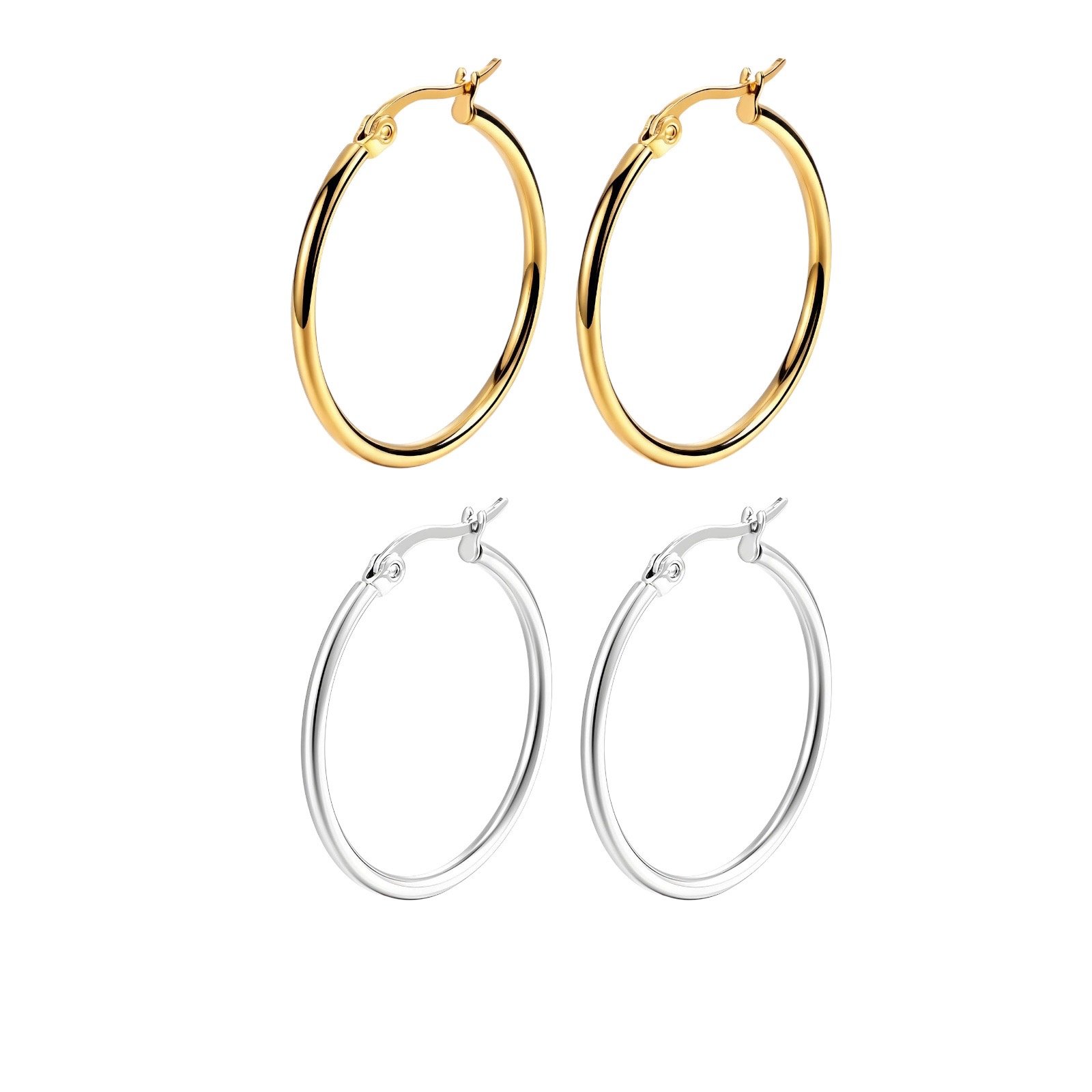 Large Fine Hoops