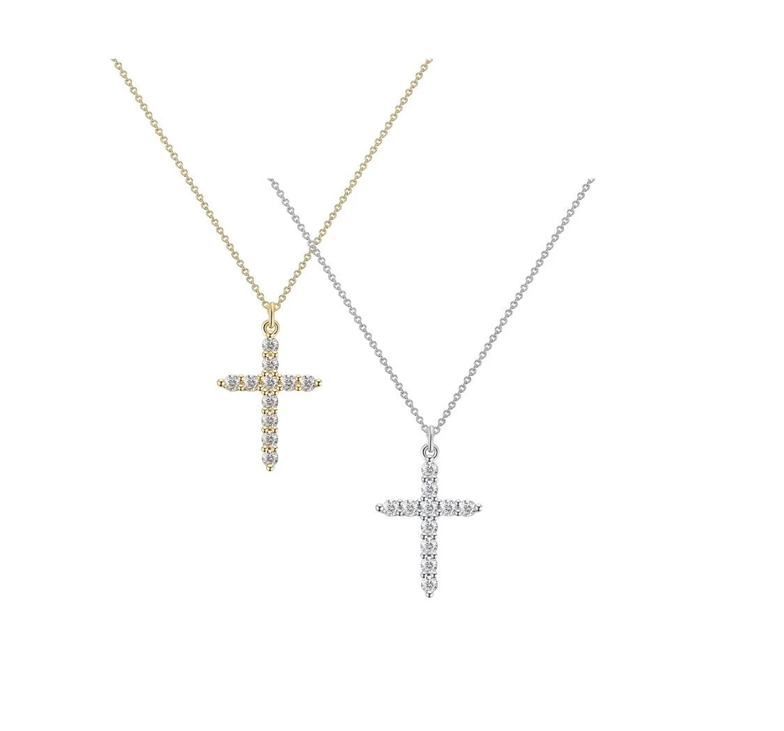 Diamonte Cross Necklace