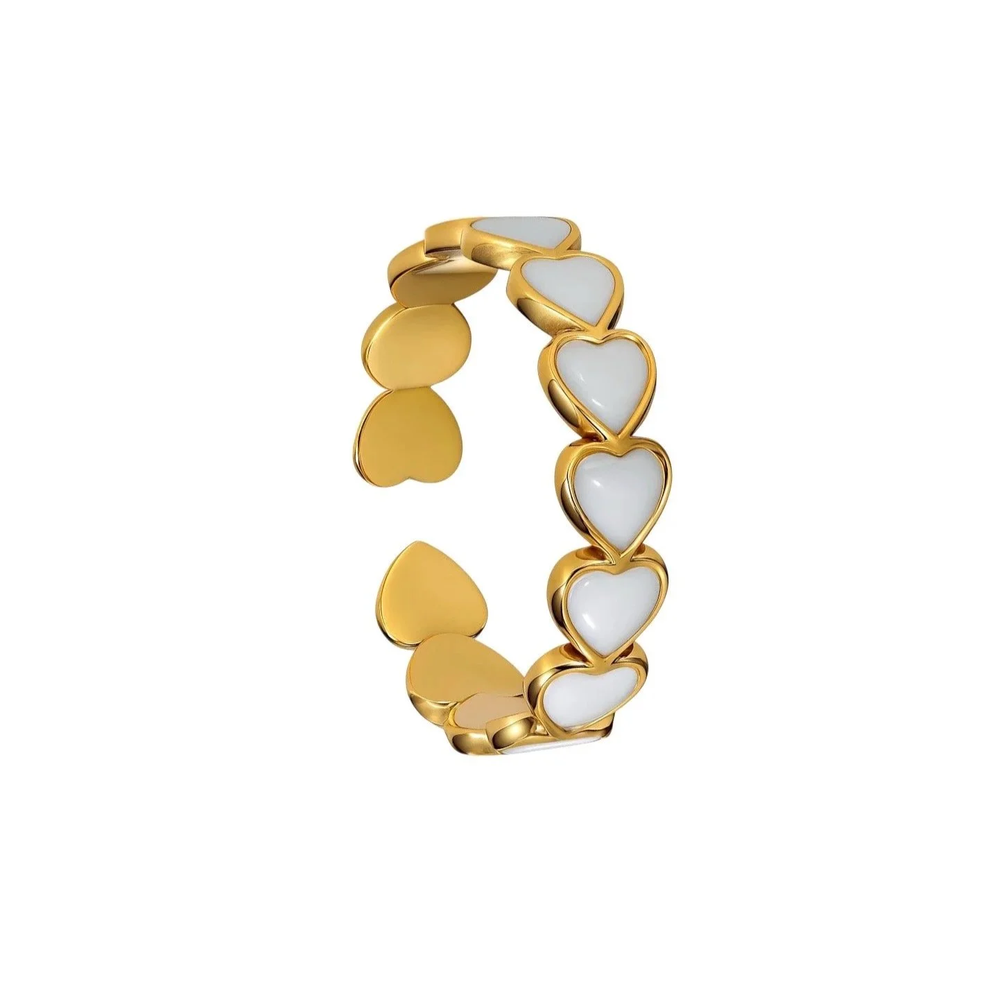 Pearl Hearts Ring