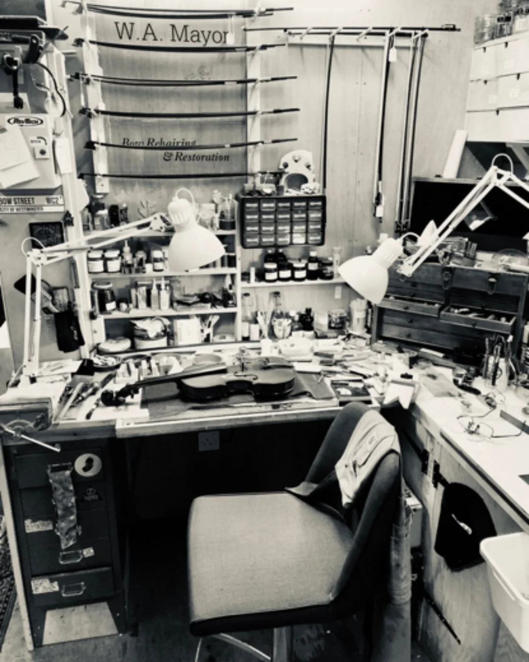 We&rsquo;re family-owned, industry-grown, and deeply connected to the craft.

Based in Southampton, we live and breathe bow work and restoration &mdash; so we know exactly what matters most to your bench: quality, speed, and support you can trust.

W