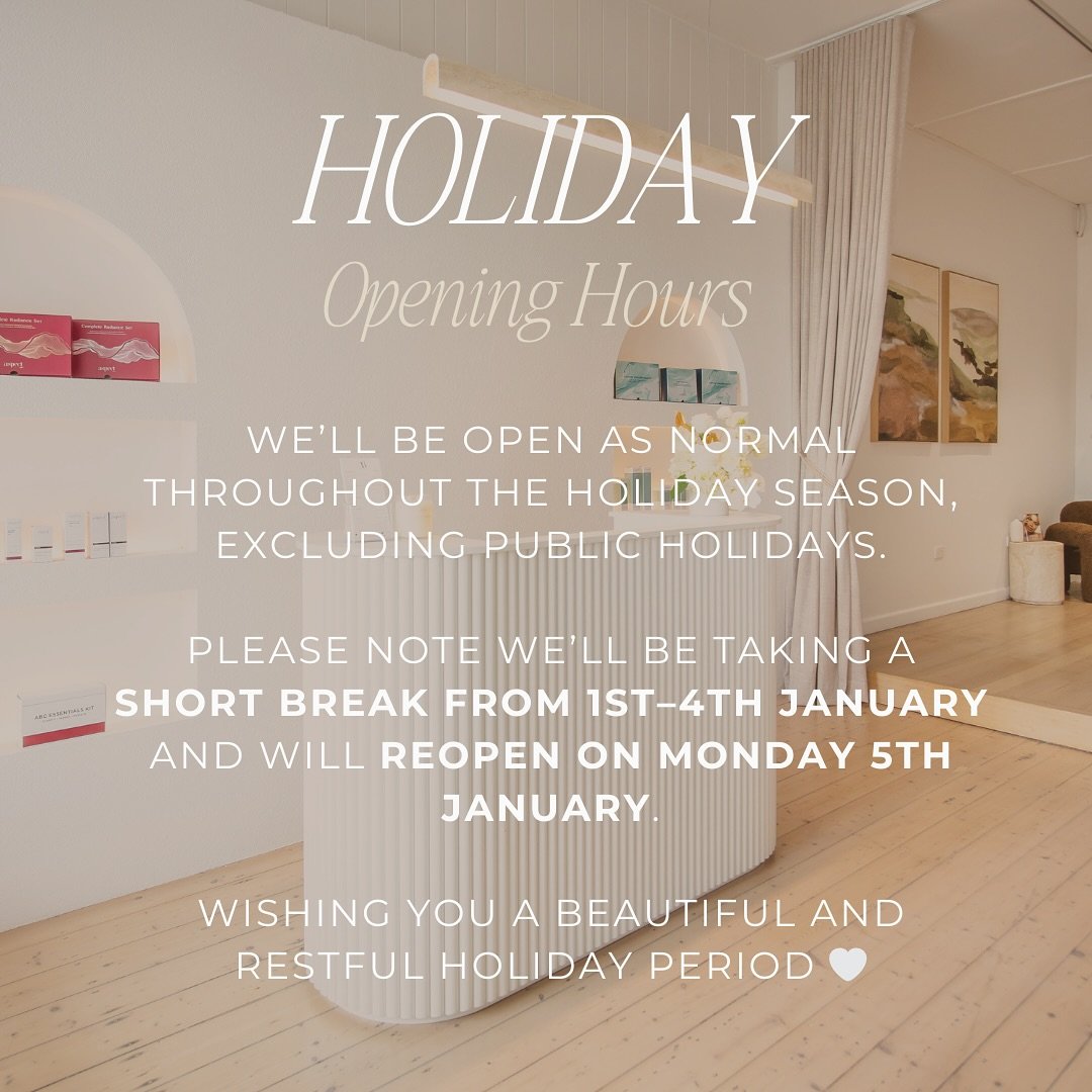 Planning your next visit? ✨
Here are our holiday opening hours so you can book in without the guesswork.
Booking Link in bio 💗