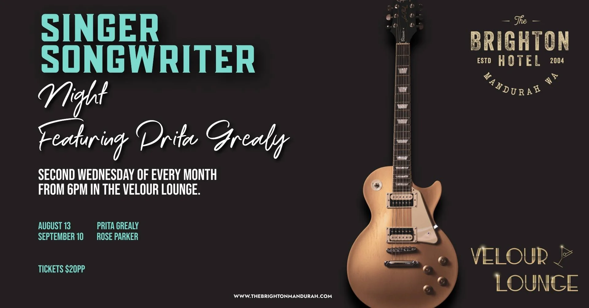 Singer Songwriter Night Featuring Prita Grealy