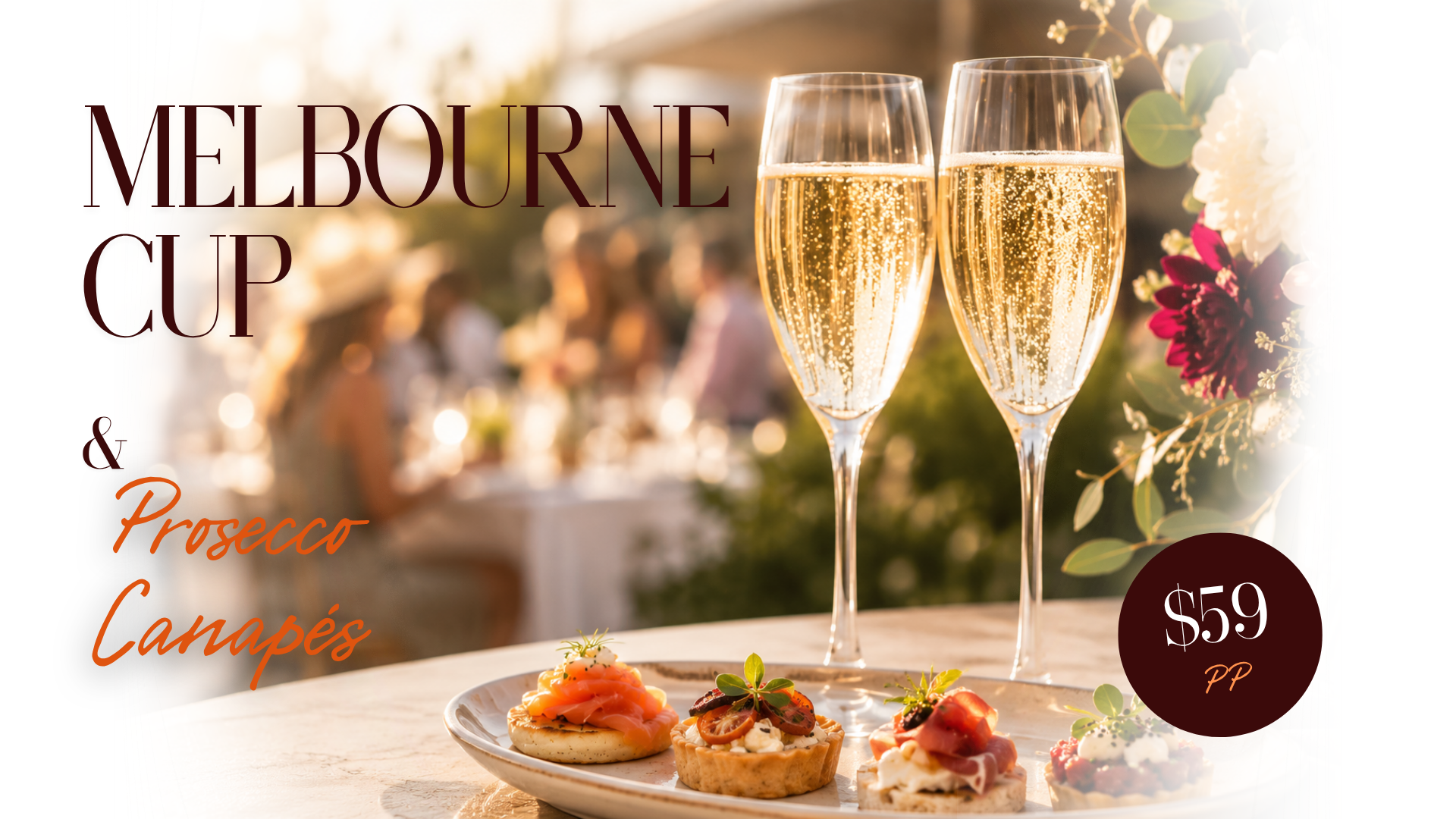 Melbourne Cup: Prosecco and Canapés 
