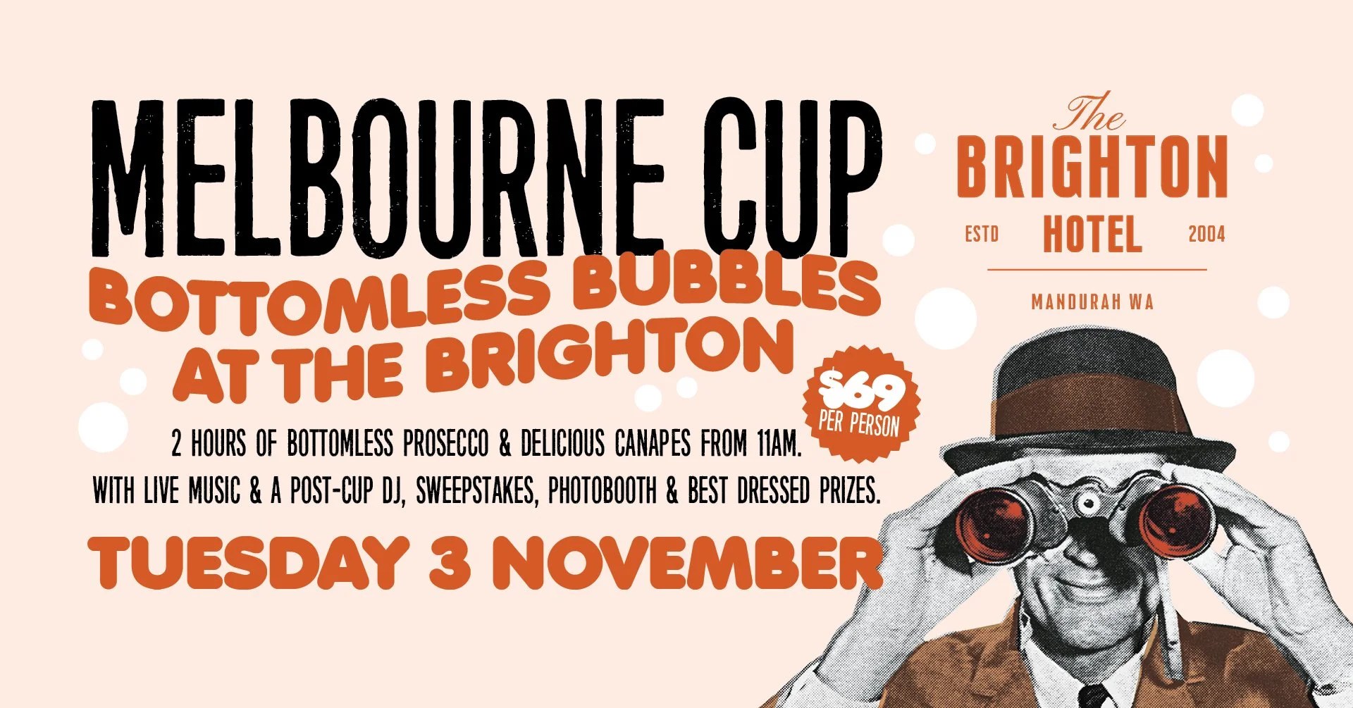Melbourne Cup: Bottomless Prosecco and Canapés