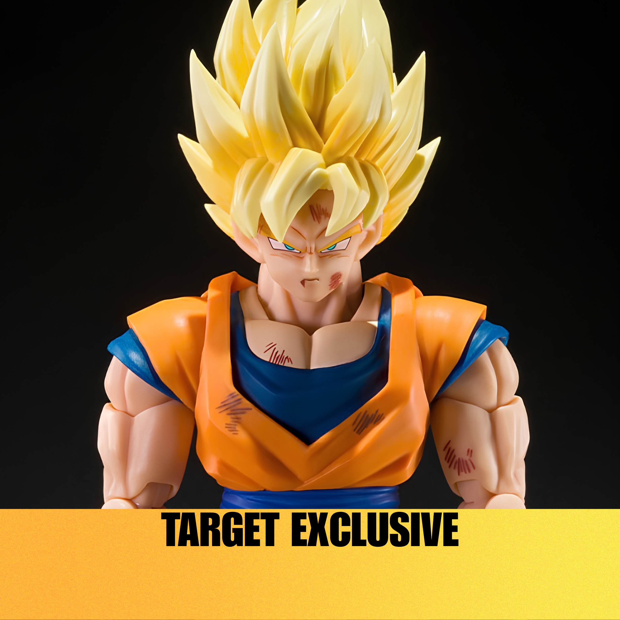 SH Figuarts Super Saiyan Goku Games begin battle scarred edition