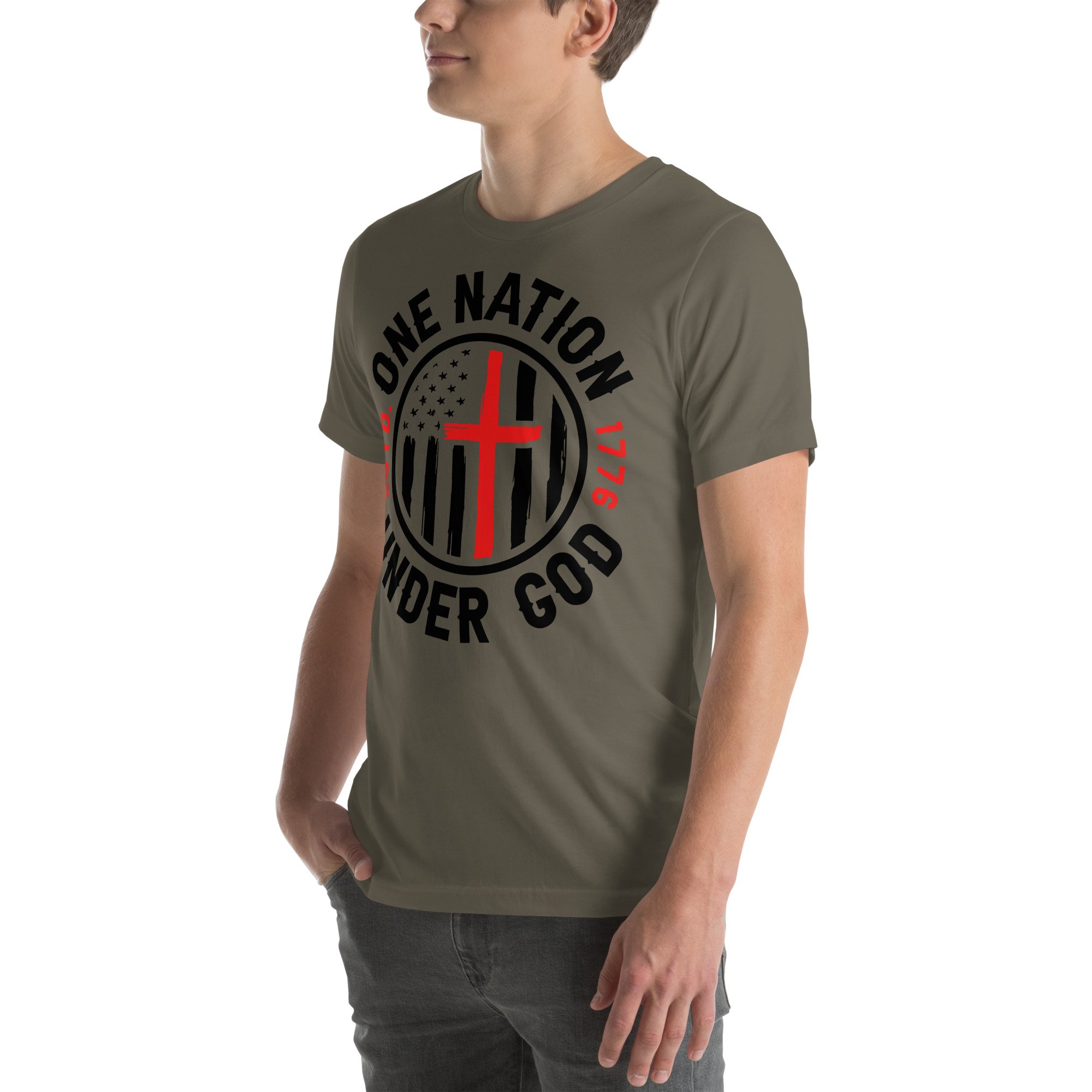 unisex-staple-t-shirt-army-left-front-66c6a7f6ac06a.jpg