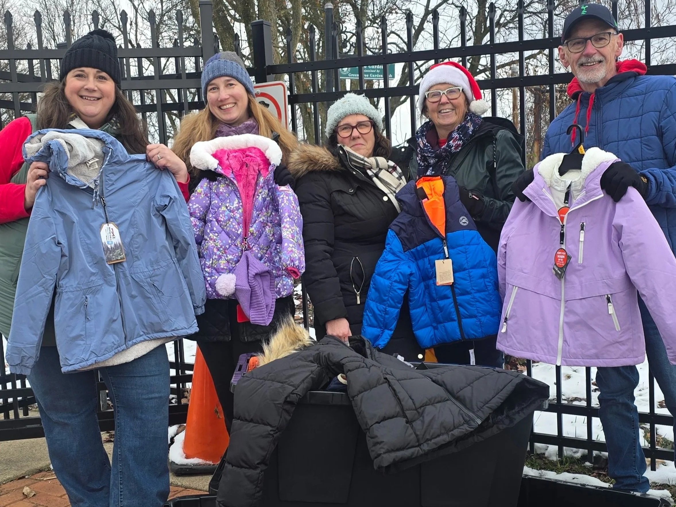 Committee members collected coats, hats, gloves, and mittens for donation on Saturday, December 7. Thank you to everyone who shopped, knitted, donated, and contributed to keeping local families warm this winter.