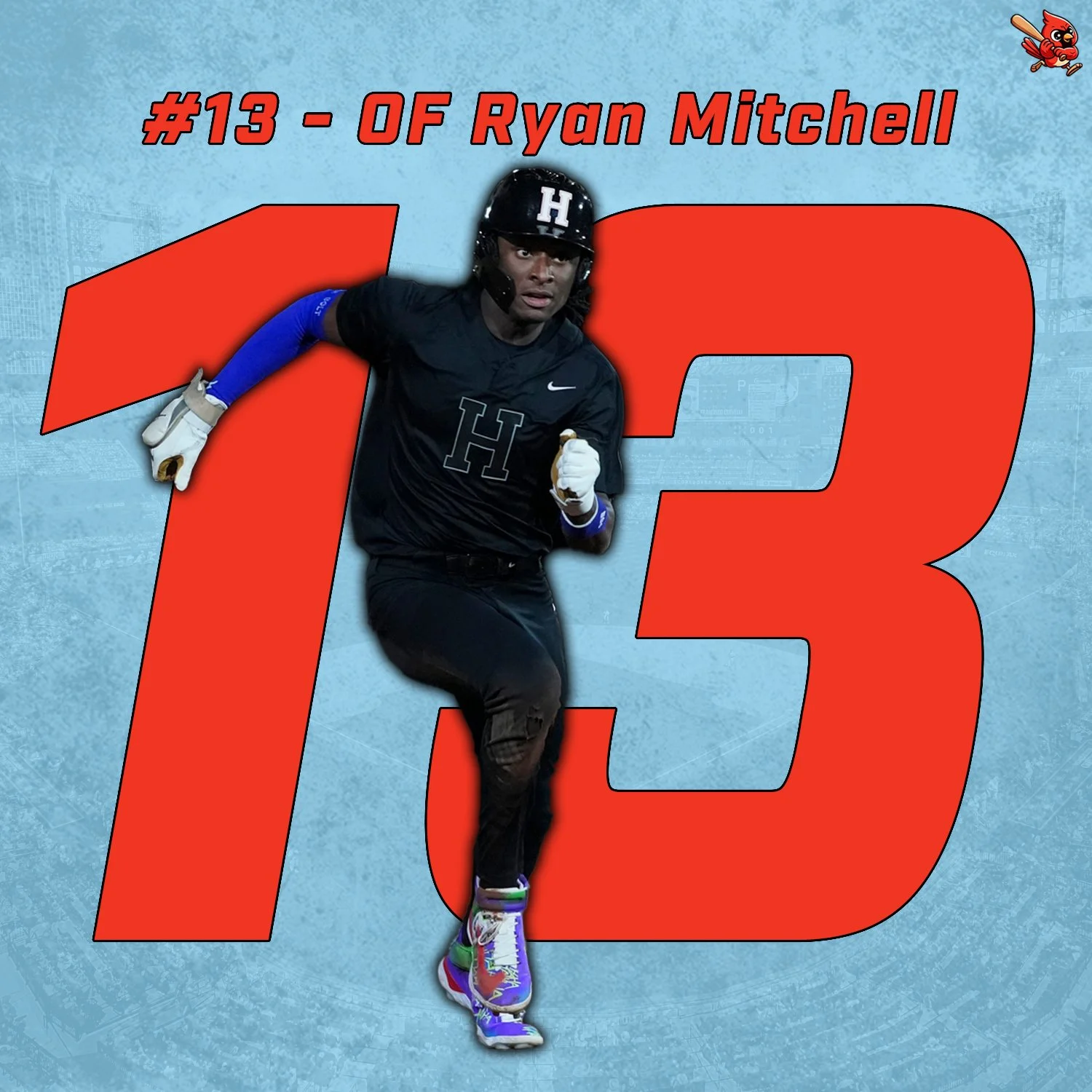 #13 - OF Ryan Mitchell
