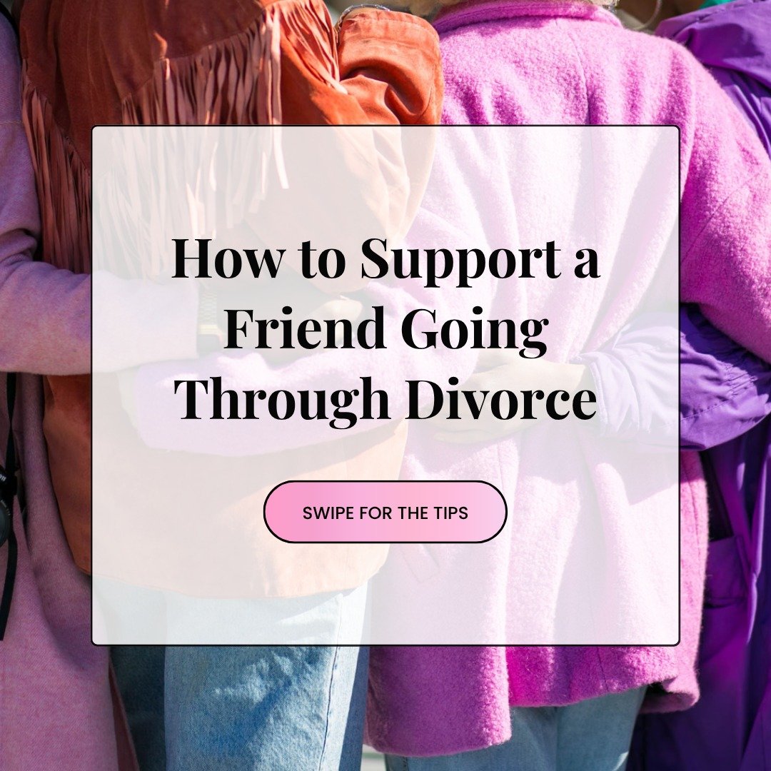 Supporting a friend through divorce? Here are 5 ways to show up &mdash; when it matters most. ❤️ 

1️⃣ Say: &ldquo;I&rsquo;m here to listen, no judgment.&rdquo;
👉 Why:
When someone is going through a divorce, what they need most is a safe space. The