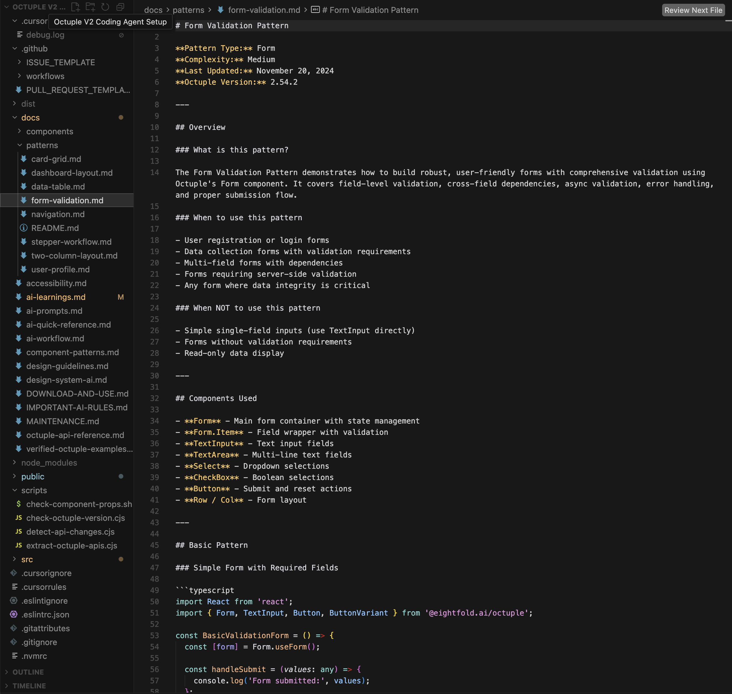 Over view, when to use and when not to use, components used