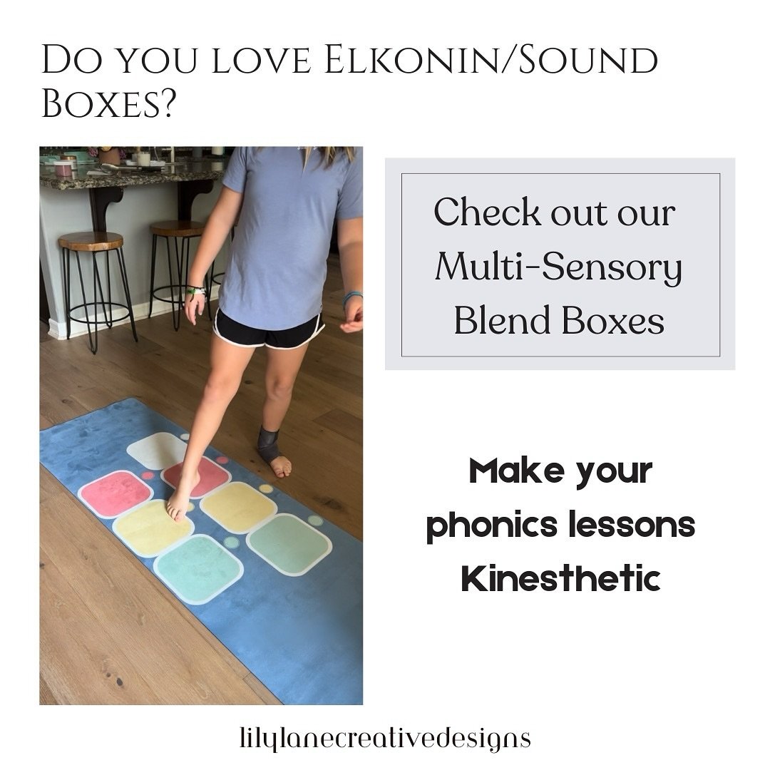 Multi-Sensory Phonics with Move-n-Learn Educational Yoga Mat- Kinesthetic Blend Boxes

🔤🧘&zwj;♀️ Bring phonics to life with the Move-n-Learn Educational Yoga Mat- Kinesthetic Blend Boxes! Inspired by Elkonin Boxes (or sound boxes), this tool transf