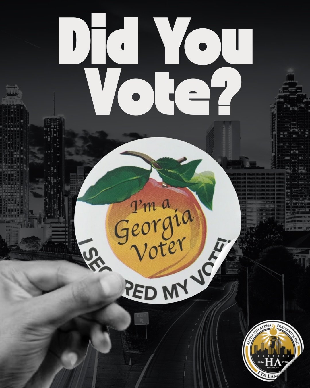 The brothers of the Eta Lambda Chapter are showing up and making their voices heard! 🗳️💛🖤

Now it&rsquo;s YOUR turn! Make your voice count and encourage your family, friends, and community to do the same. Early voting ends October 30, so don&rsquo
