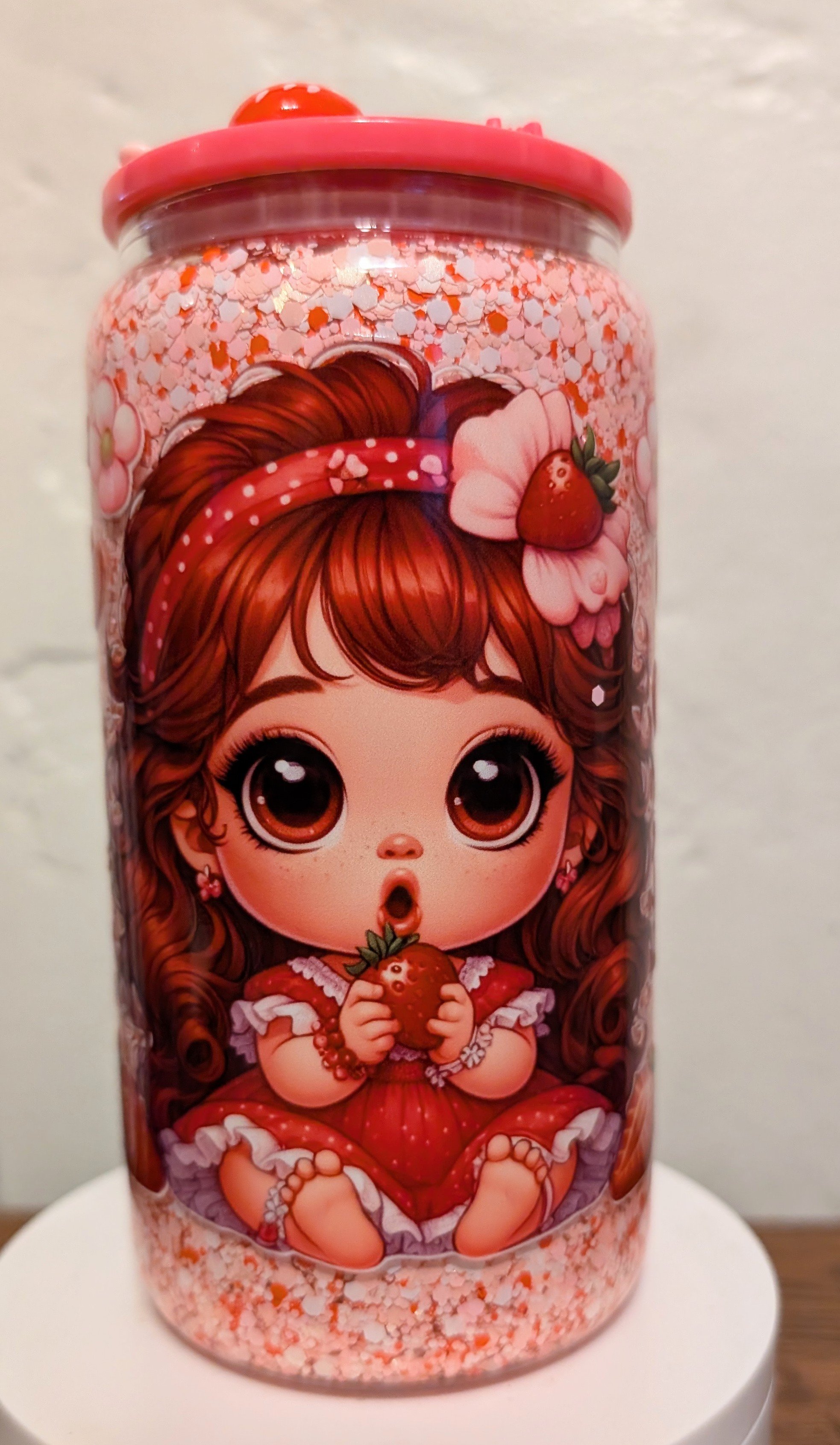16oz Snow Globe with design
