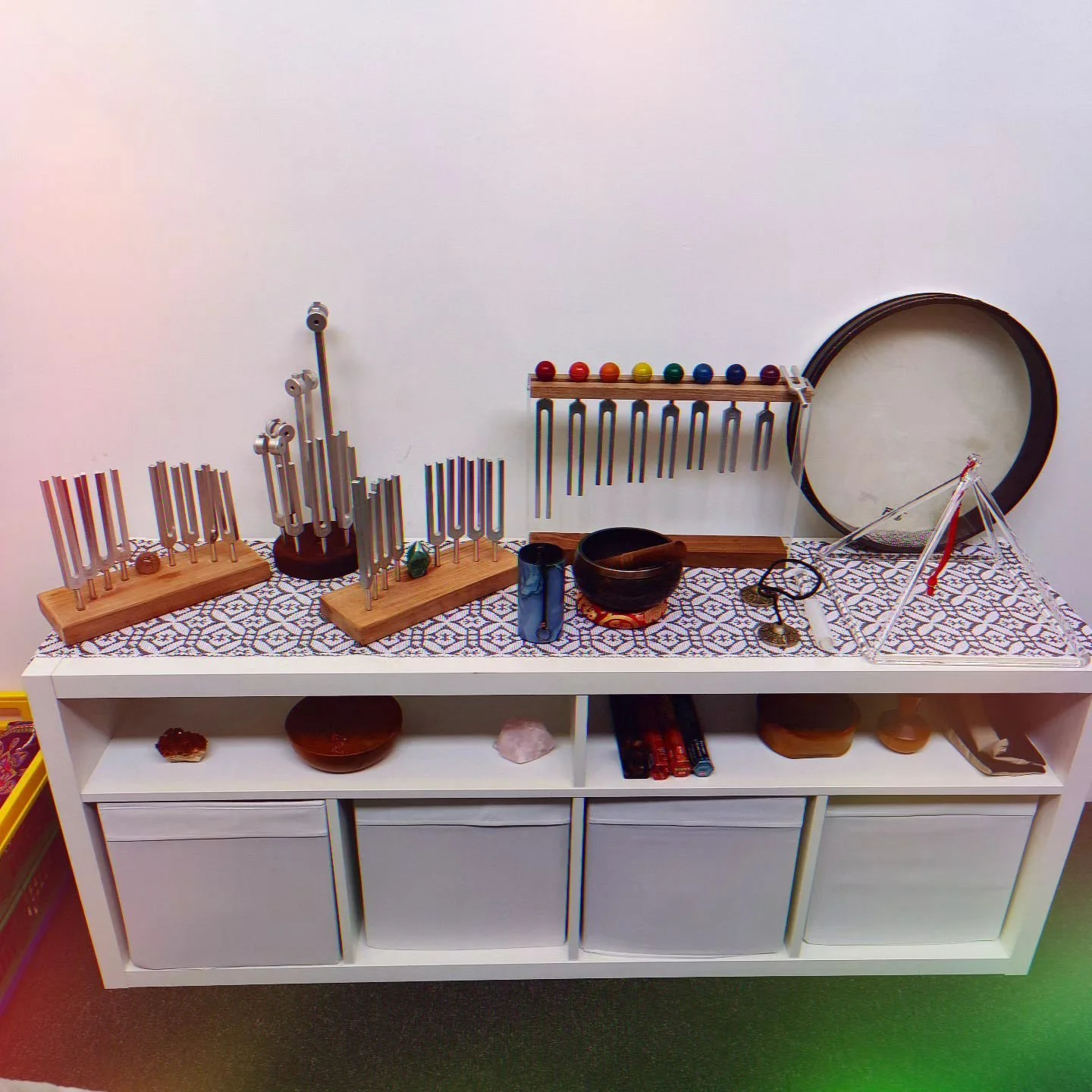Sound Therapy and Soul Journeys. I love working with the energy of the Soul through art and now I am also offering sessions using the energy of sound frequencies. Sound frequencies can work on the body, mind and spirit.  I work one on one with the cl